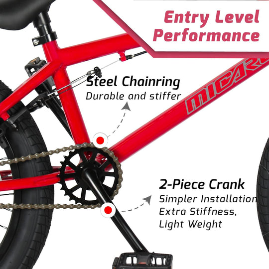 Micargi 20" MBX 3.0 Steel Frame Freestyle BMX Bicycle