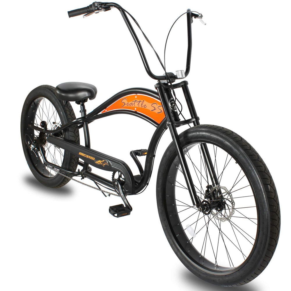 Micargi Seattle SS 7sp 26" Beach Chopper Cruiser Bike