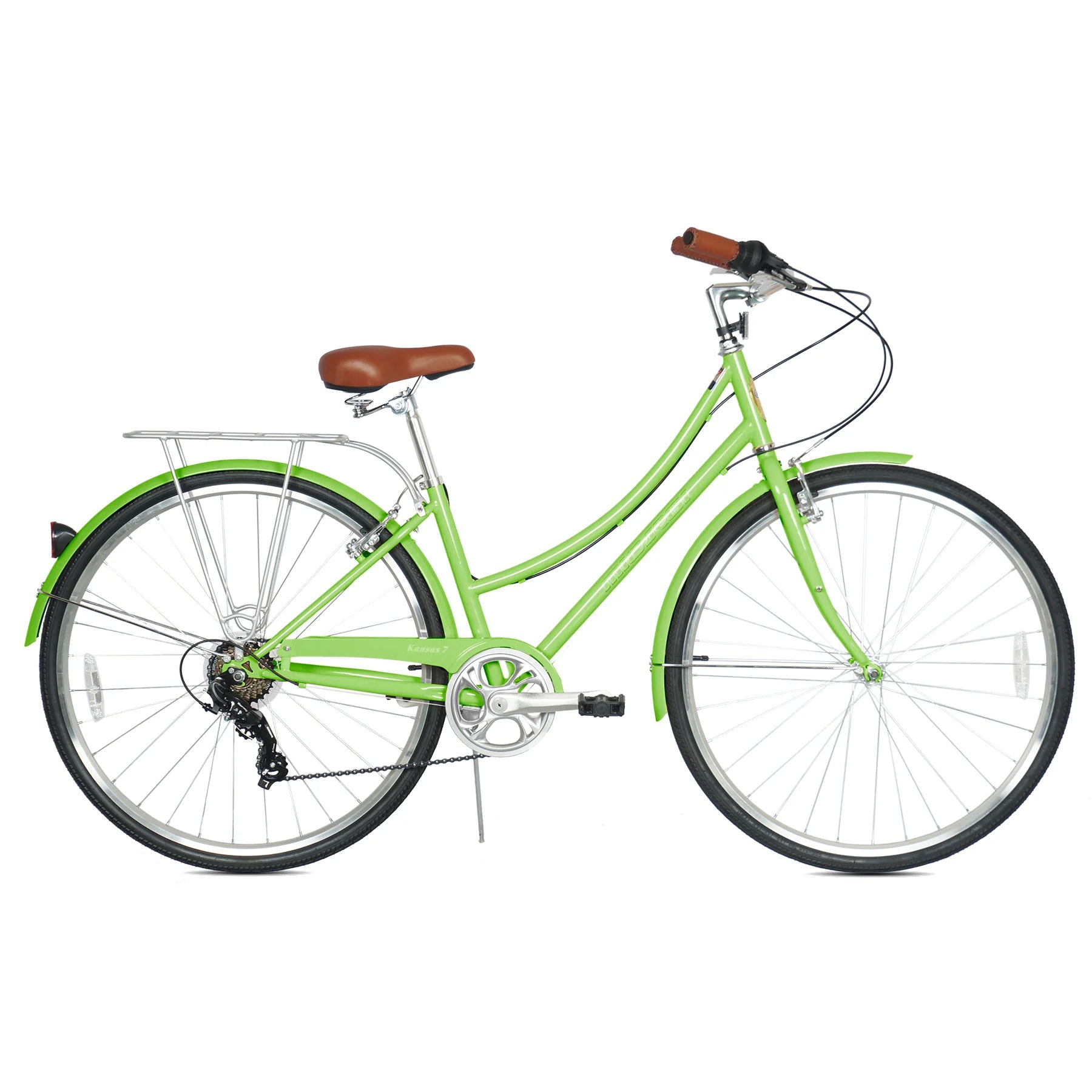 Micargi Kansas 700Cx35 7-Speed Vintage City Bike Apple Green