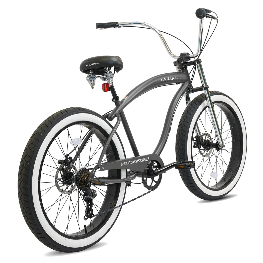 Micargi Largo GT7 26" Beach Cruiser Bike 7-Speed