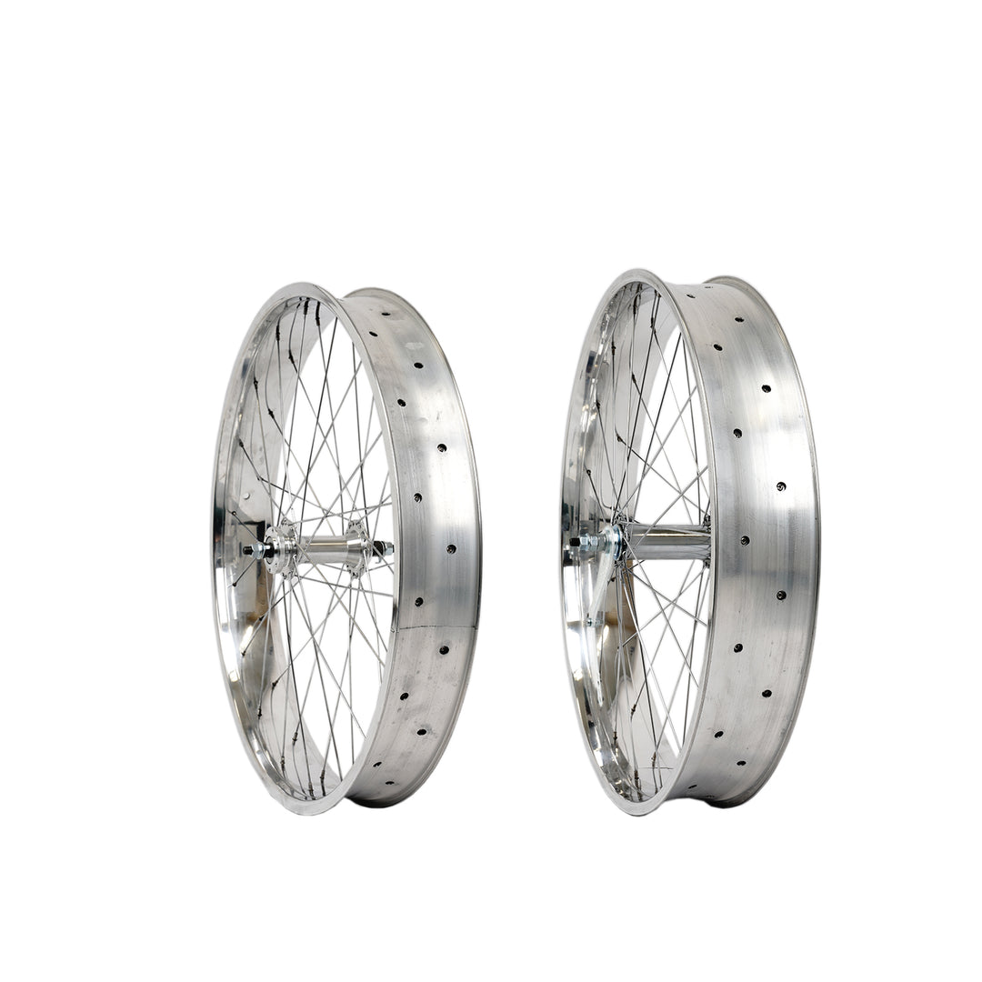 WH-D4C263613-PL Double Polished Fat Rim Wheelset with Coaster Brake
