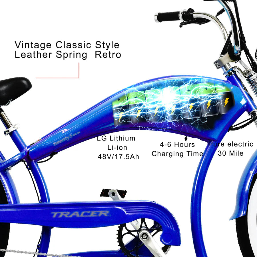 Twenty5 DS 500W Chopper Cruiser Electric Bike