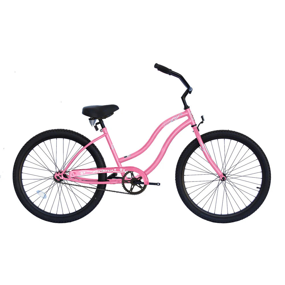 womens cruiser bicycle Micargi Touch 26" Women's Beach Cruiser Bike Pink