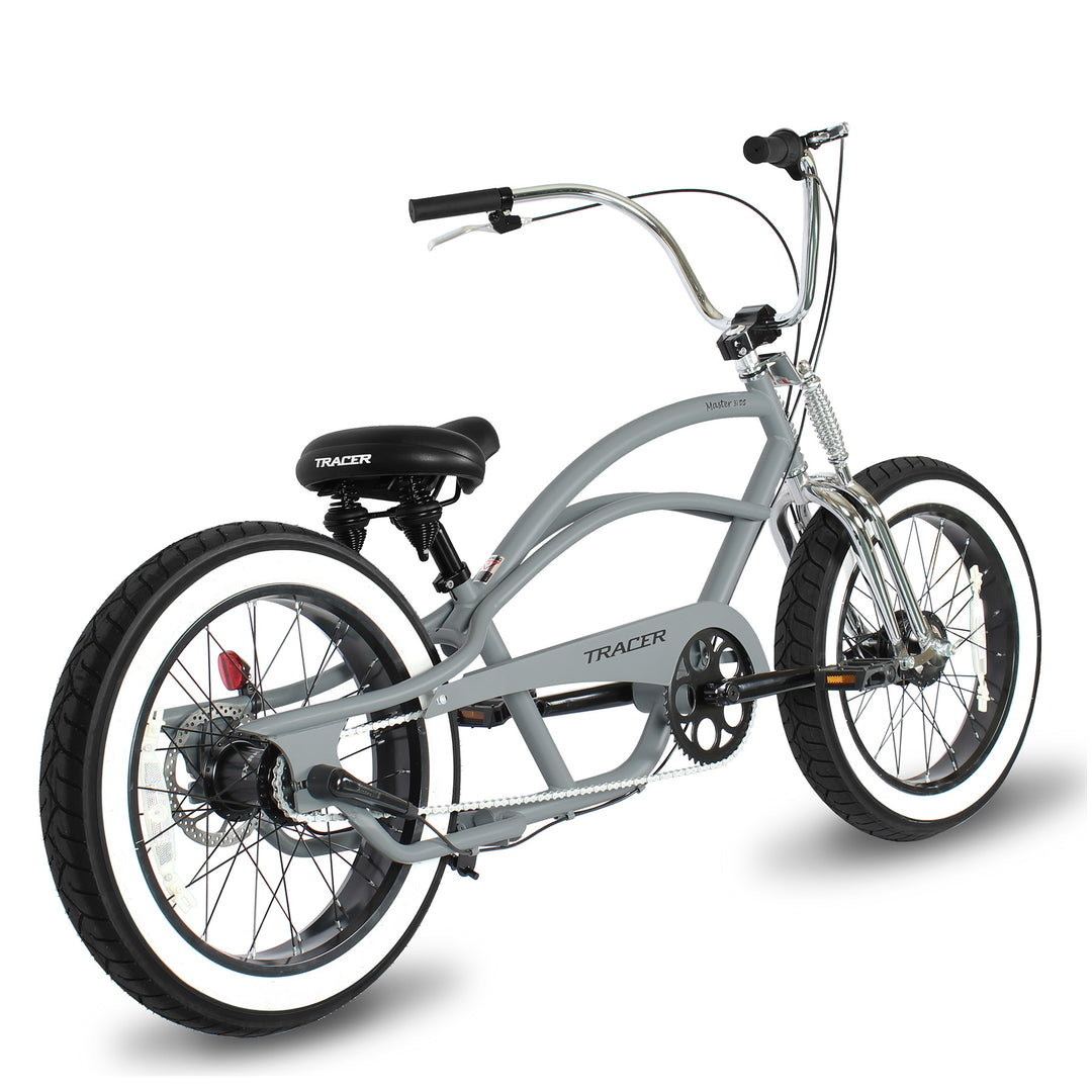 chopper 3 wheel bicycle Tracer Master 3i 20'' Internal 3-Speed Chopper Style Cruiser Bike Matte Black