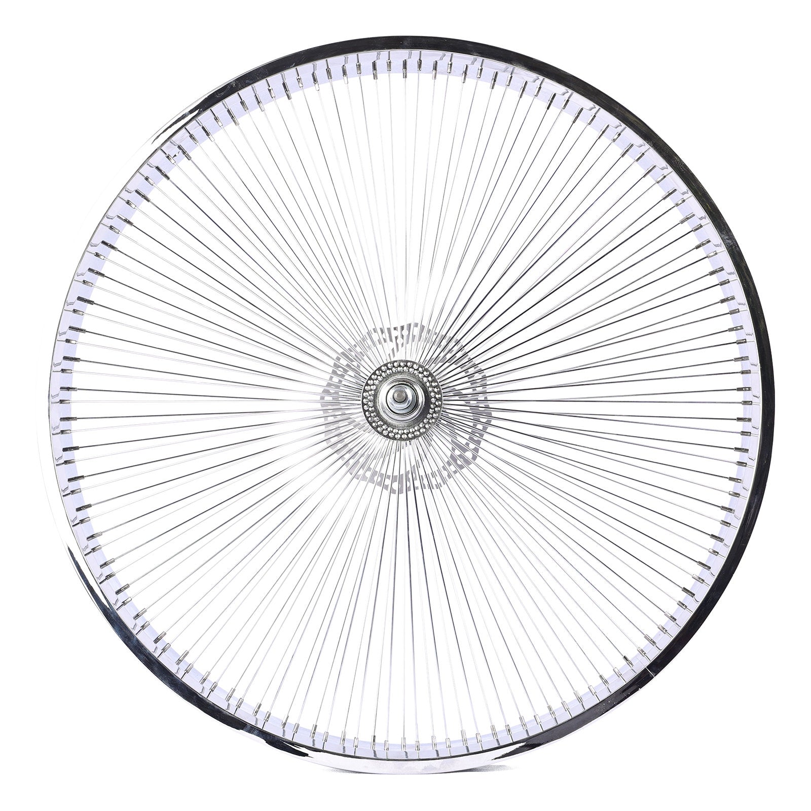 Micargi WH-TH7526140D7-CP Chrome Fat Rims Wheel Set for 26