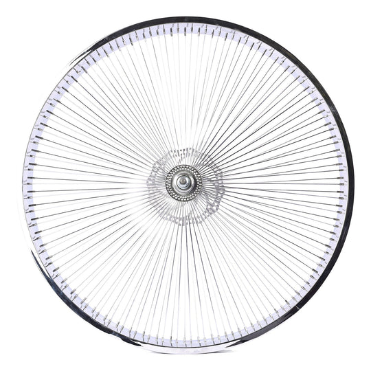 Micargi WH-TH7526140D7-CP Chrome Fat Rims Wheel Set for 26"*3" with 7-speed Disc Brake