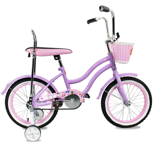 Micargi Taylor 16" Bicycle Low Rider Kid Bike with Training Wheels