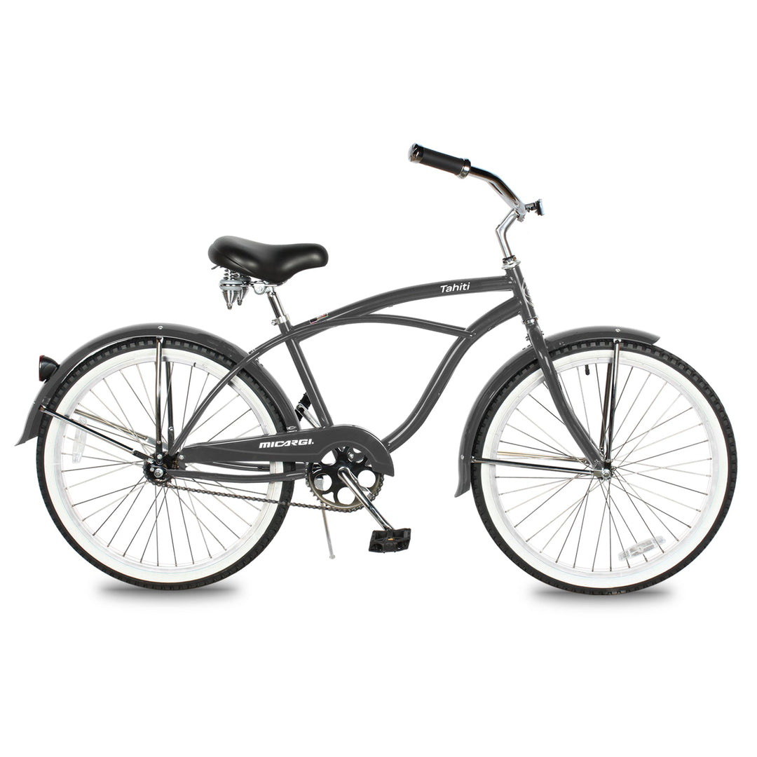 Sella Moto Stile Cruiser In PU Per Bici Elettriche, Mountain Bike E Beach Cruiser - Nero, Universale