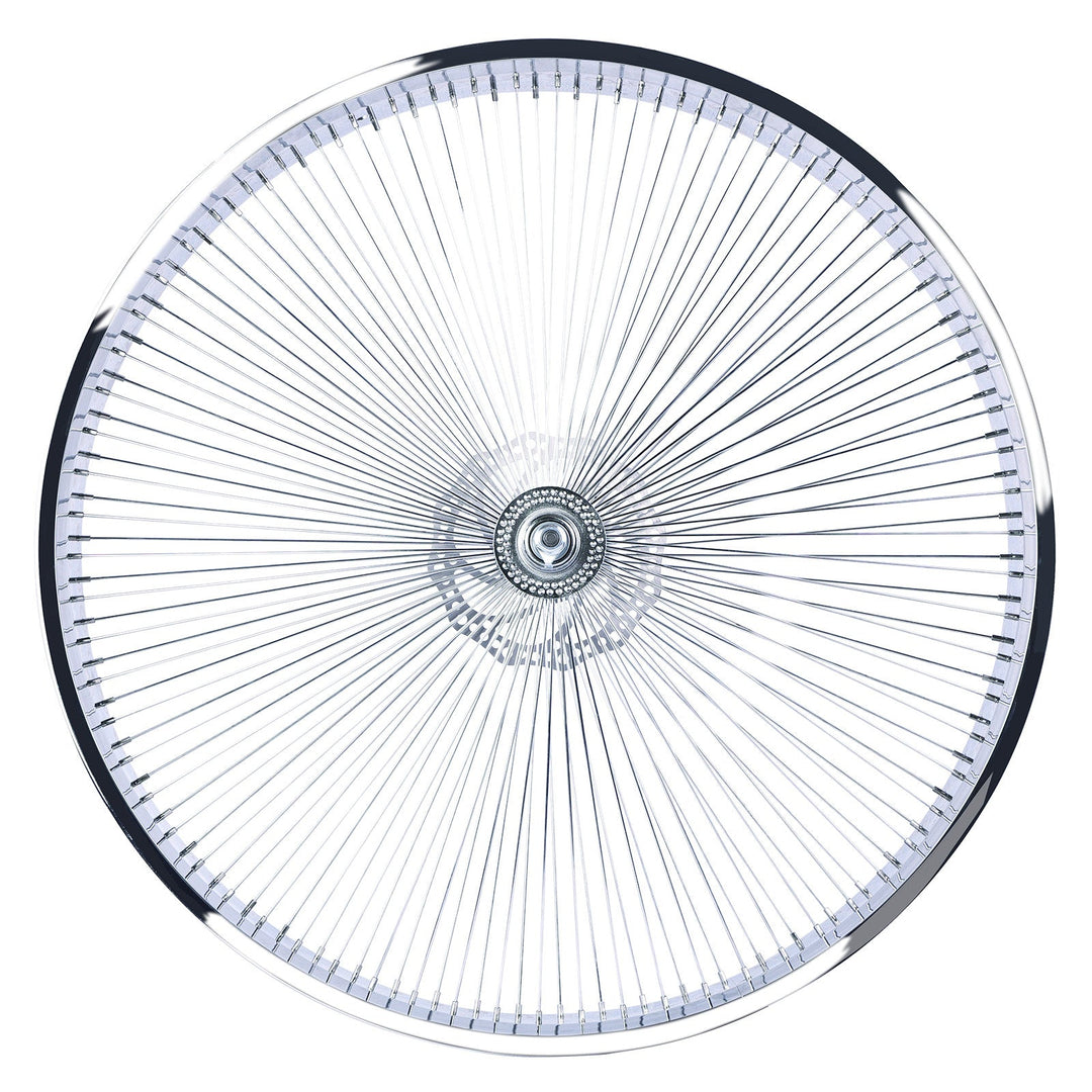 Micargi WH-TH7529140C-CP 29"*3" Chrome Fat Rim Bike Wheelset with Coaster Brake