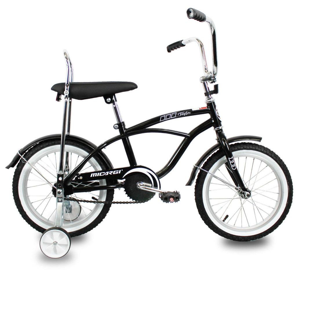 Micargi Taylor 16" Bicycle Low Rider Kid Bike with Training Wheels