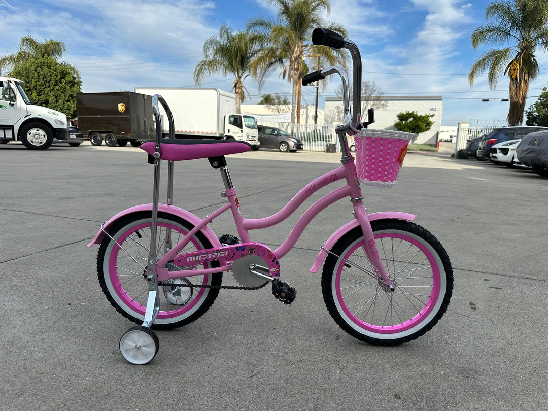 Micargi Taylor 16" Bicycle Low Rider Kid Bike with Training Wheels
