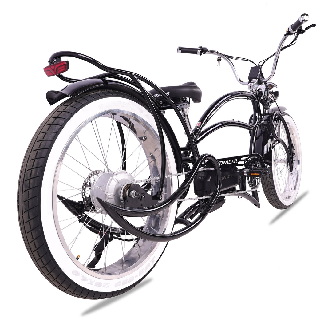 Tracer Beyond Pro 1000W 26" Classic Stretch Chopper Style EBike