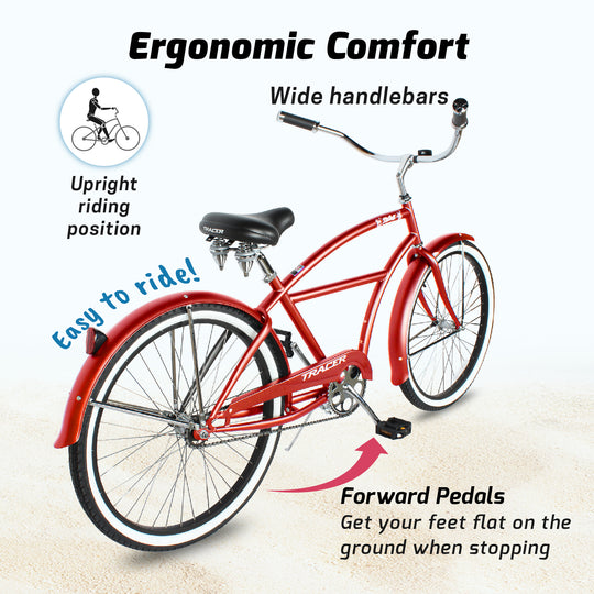 Tracer TAHA 26" Beach Cruiser Bikes 1 & 7 Speed for Women
