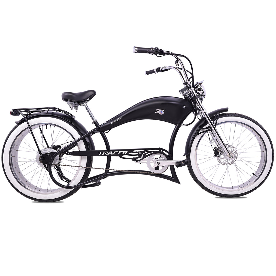 Twenty5 800W Chopper Stretch Cruiser Ebike GT / Blue