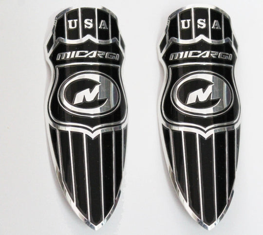 Micargi and Tracer Head Badges