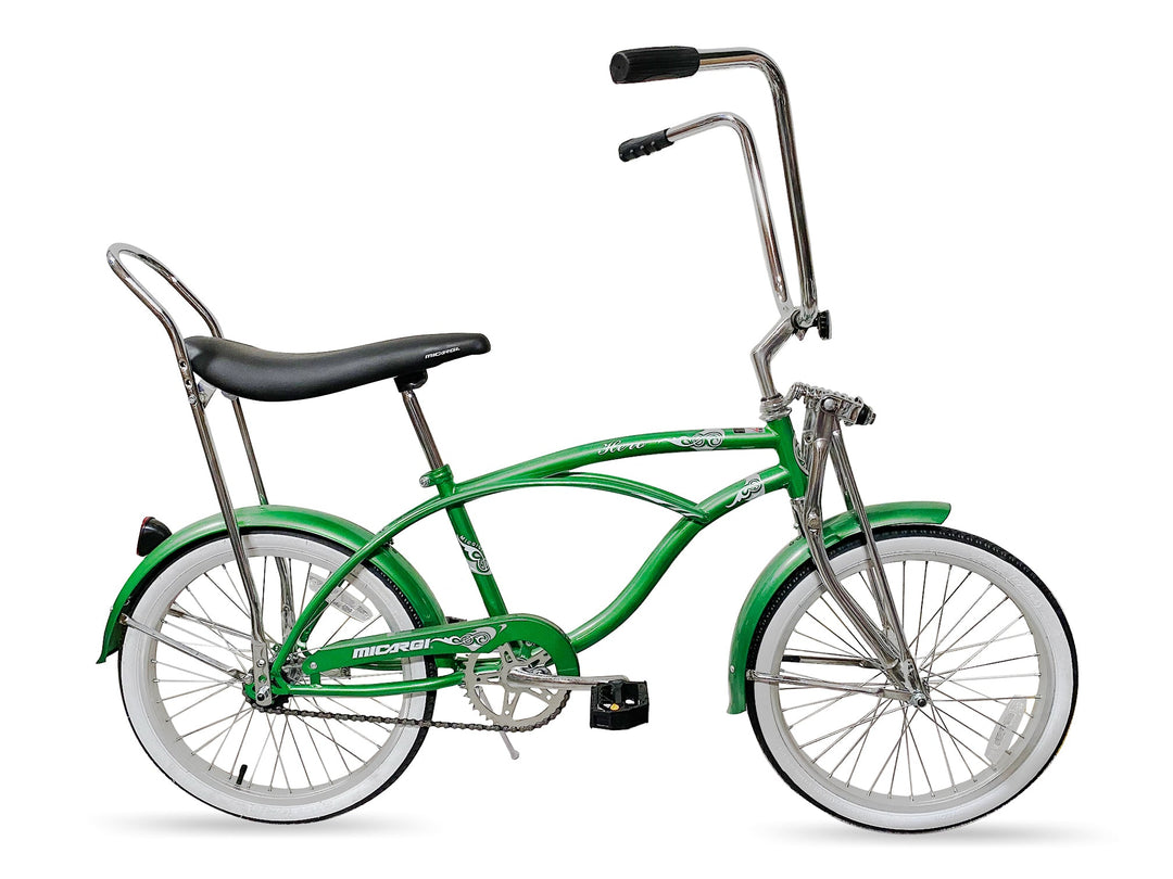 Girls Micargi Hero 20-Inch Tire Beach Cruiser Bike, Green Girls Micargi Hero 20-Inch Tire Beach Cruiser Bike, Green