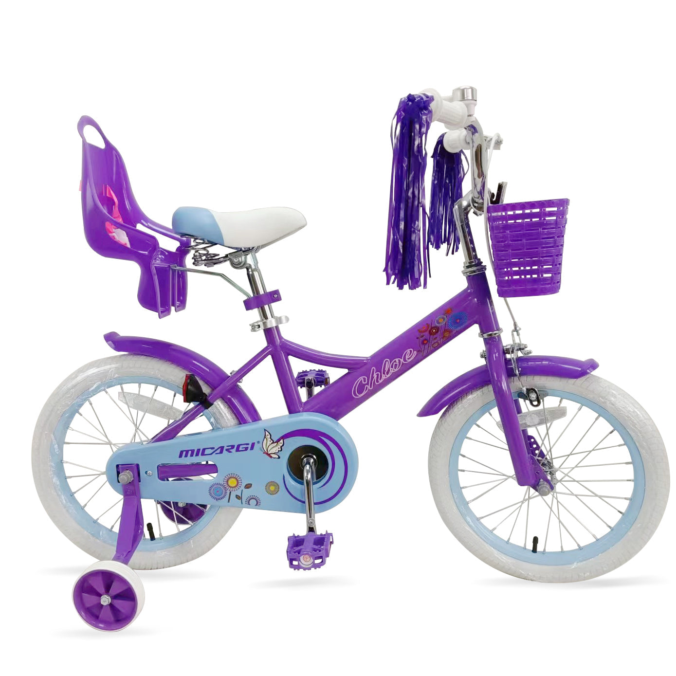 Micargi Chloe Kids Bike with Removable Training Wheels for Age 3 - 10