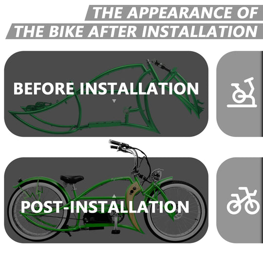 Tracer Signature Pro 26" Chopper Cruiser Electric Bike Frame