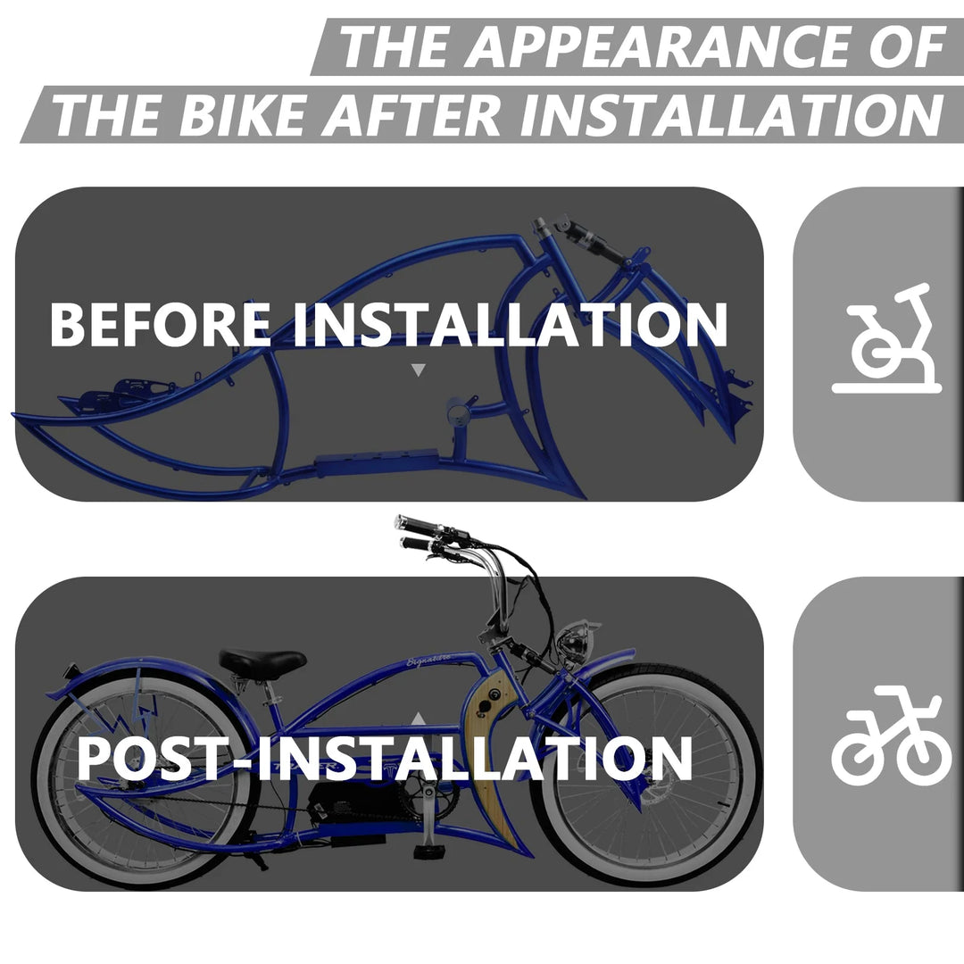 Tracer Signature Pro 26" Chopper Cruiser Electric Bike Frame
