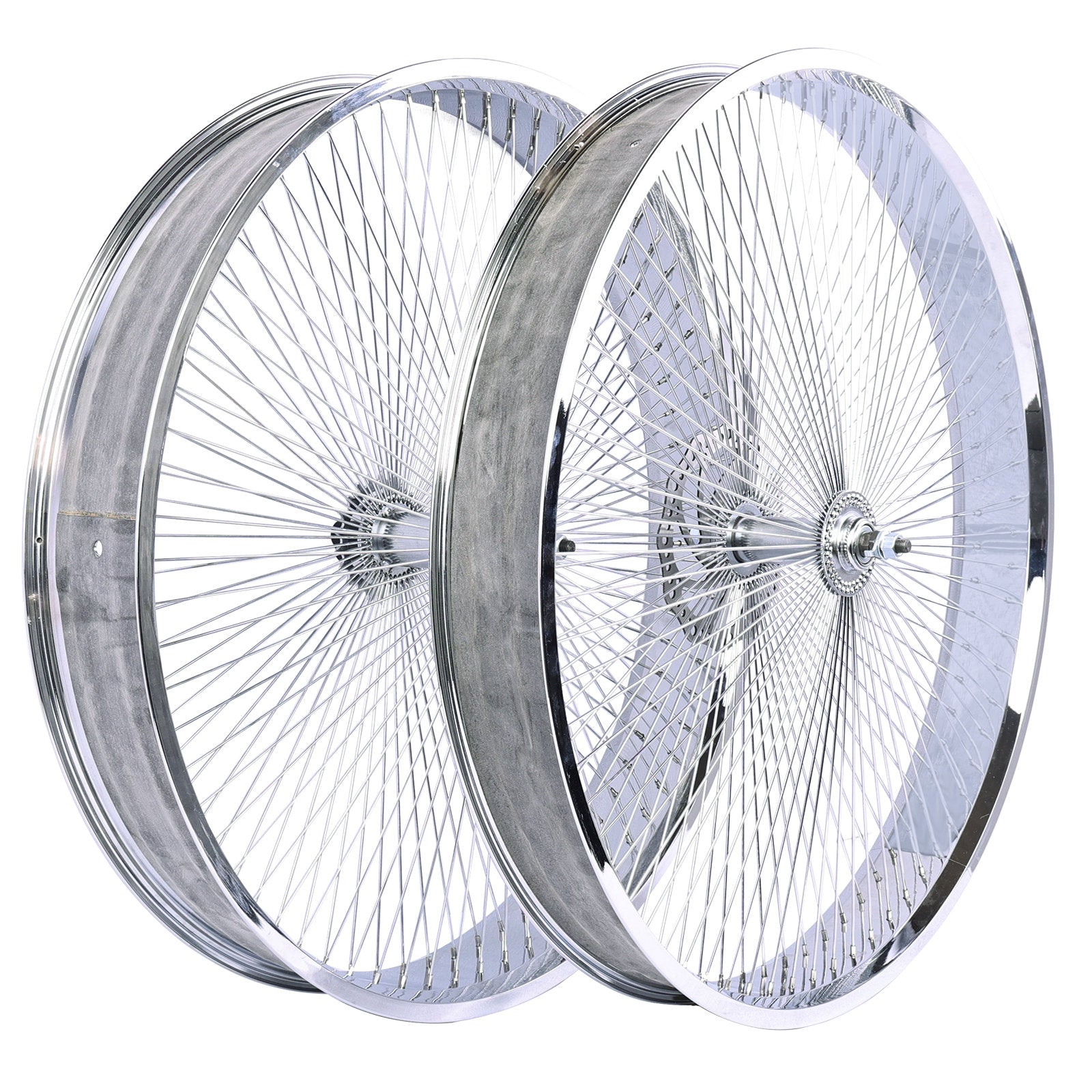 Micargi WH-TH9526140C-CP Lowrider 26in Mirror Electroplating Wheel Set