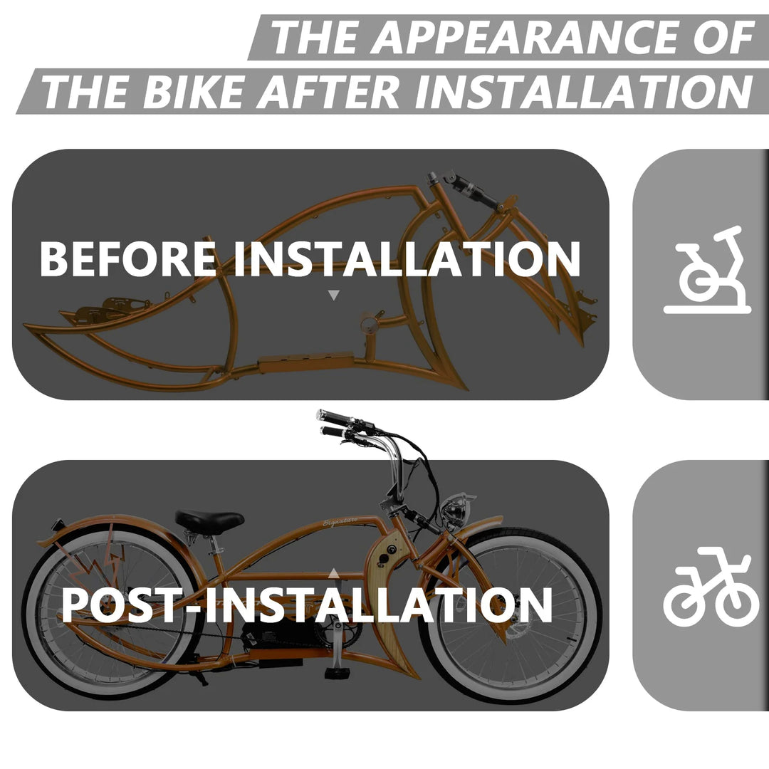 Tracer Signature Pro 26" Chopper Cruiser Electric Bike Frame