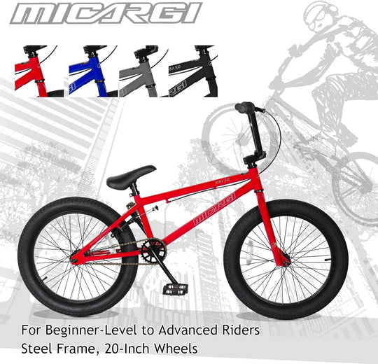 Micargi 20" MBX 3.0 Steel Frame Freestyle BMX Bicycle