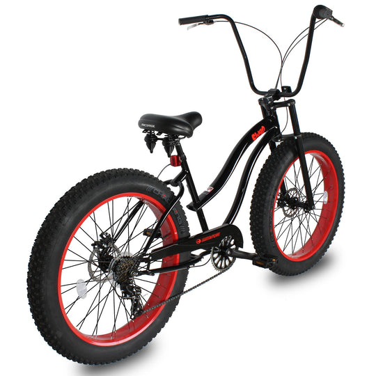 Micargi Slugo SS Female 26"*4" Fat Tire with 7-Speed Disc Brake Beach Cruiser Bike
