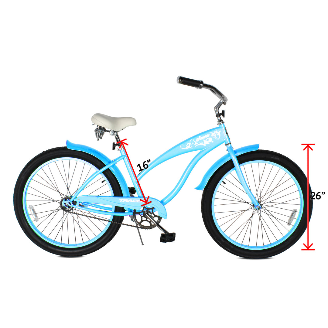 Tracer AVERA-F 26" Beach Cruiser Bike Single Speed for Women