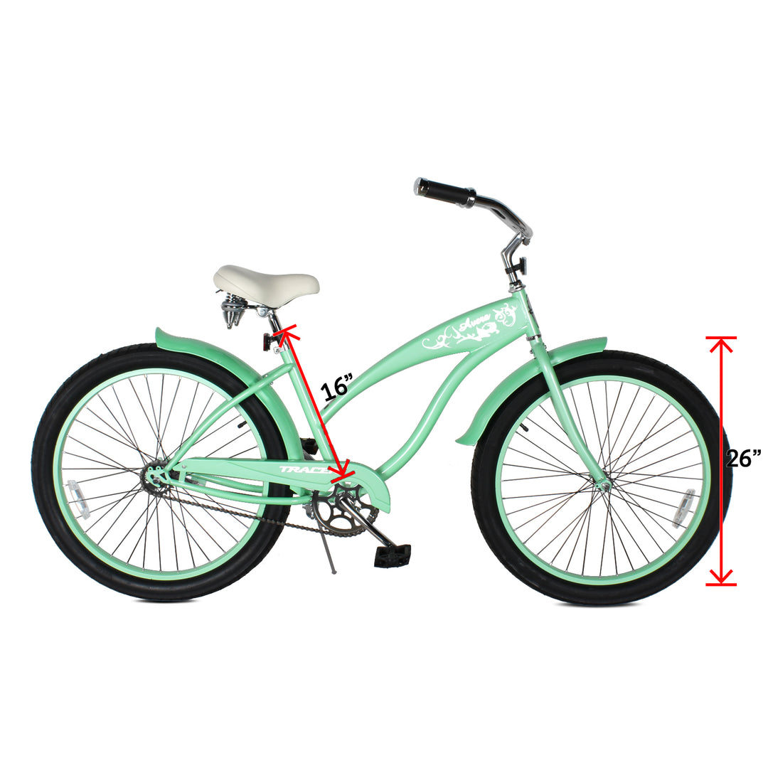 Tracer AVERA-F 26" Beach Cruiser Bike Single Speed for Women
