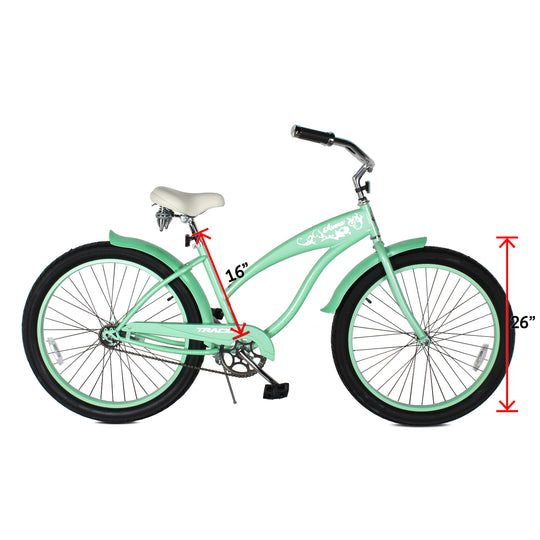 Tracer AVERA-F 26" Beach Cruiser Bike Single Speed for Women