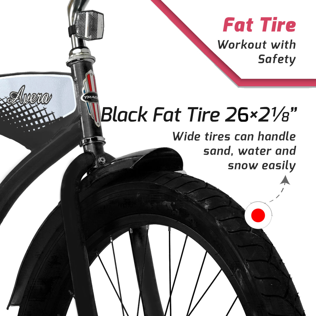 Tracer AVERA-F 26" Beach Cruiser Bike Single Speed for Women