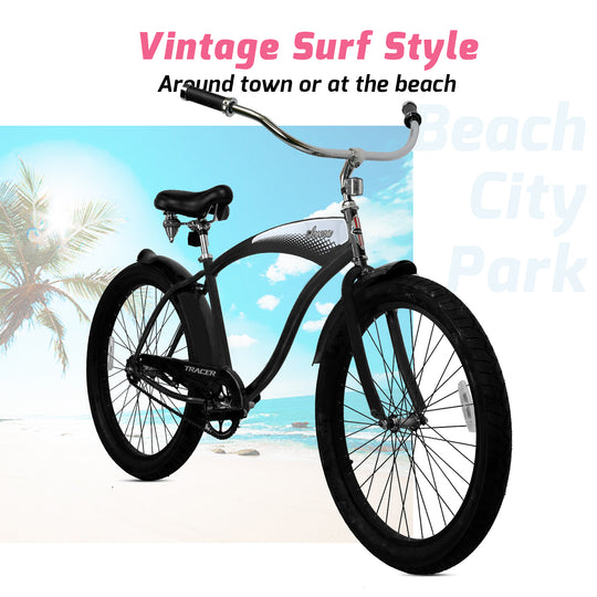 Tracer AVERA-F 26" Beach Cruiser Bike Single Speed for Women