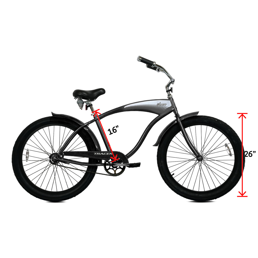 Tracer AVERA-F 26" Beach Cruiser Bike Single Speed for Women