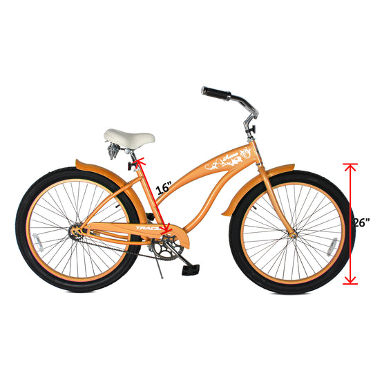 Tracer AVERA-F 26" Beach Cruiser Bike Single Speed for Women