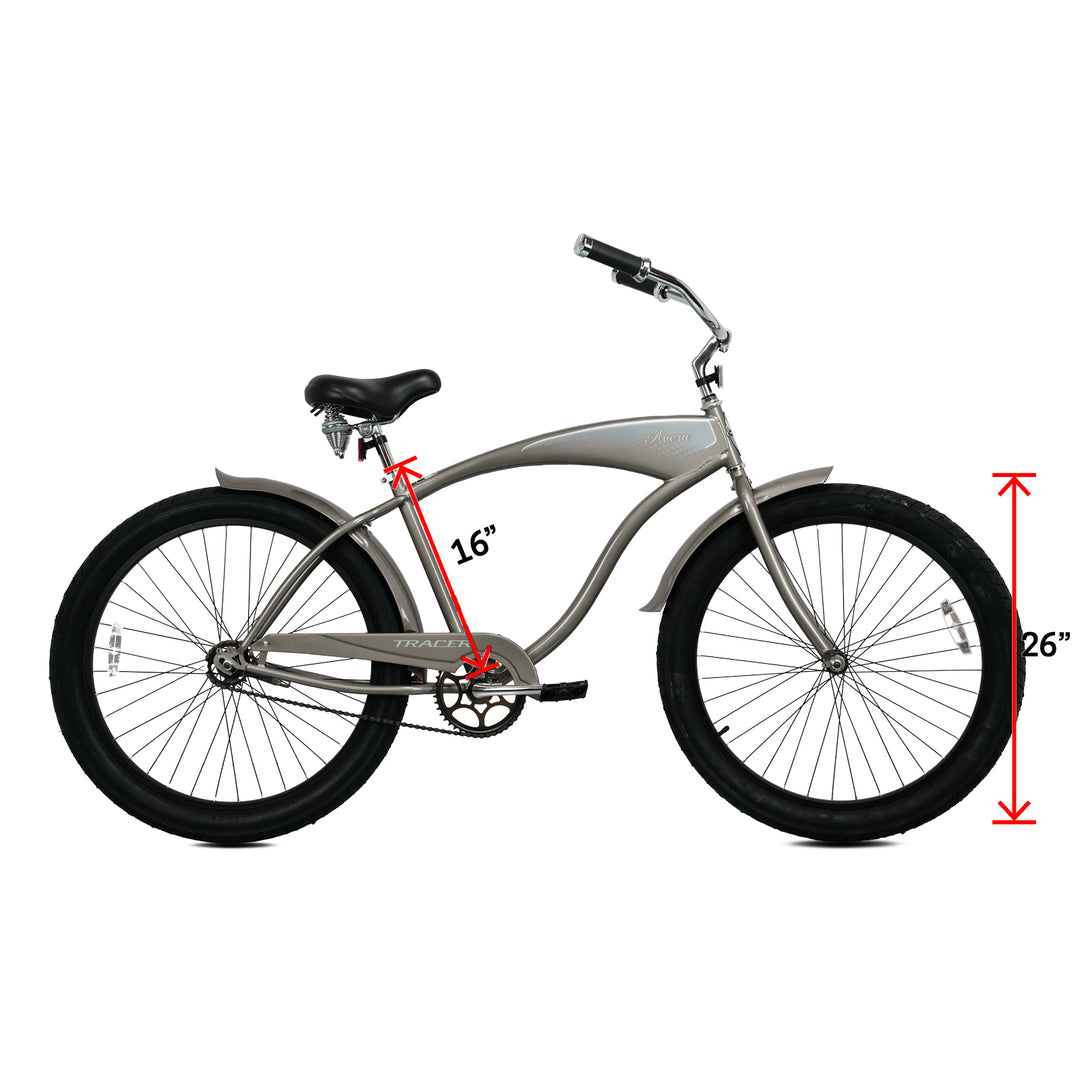 Tracer AVERA-F 26" Beach Cruiser Bike Single Speed for Women