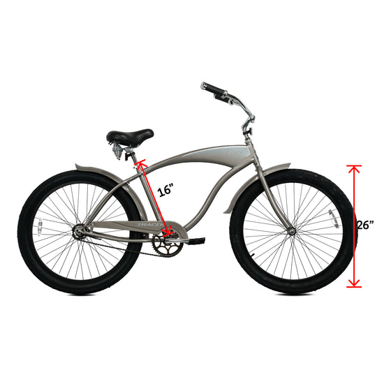Tracer AVERA-F 26" Beach Cruiser Bike Single Speed for Women