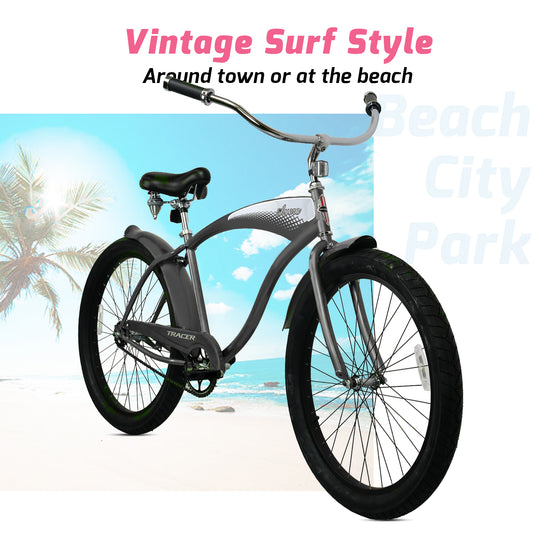 Tracer AVERA-F 26" Beach Cruiser Bike Single Speed for Women
