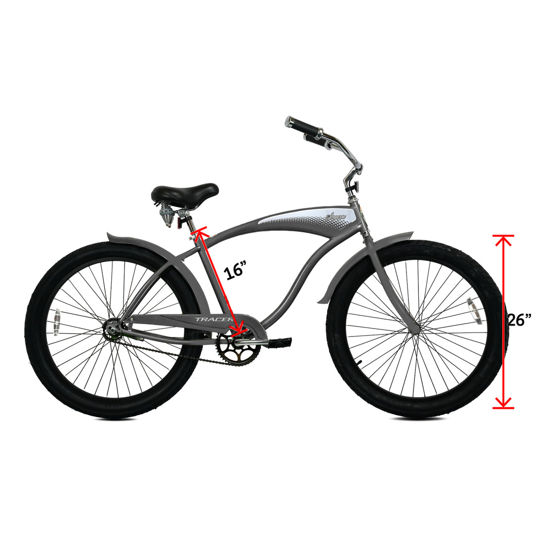 Tracer AVERA-F 26" Beach Cruiser Bike Single Speed for Women