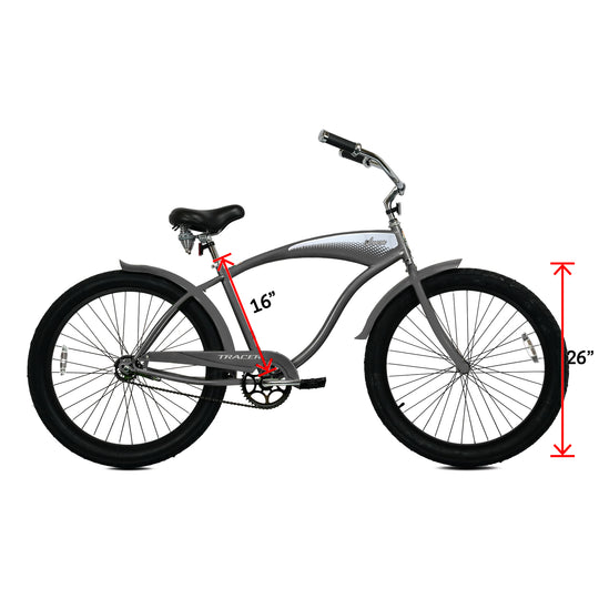 Tracer AVERA-F 26" Beach Cruiser Bike Single Speed for Women