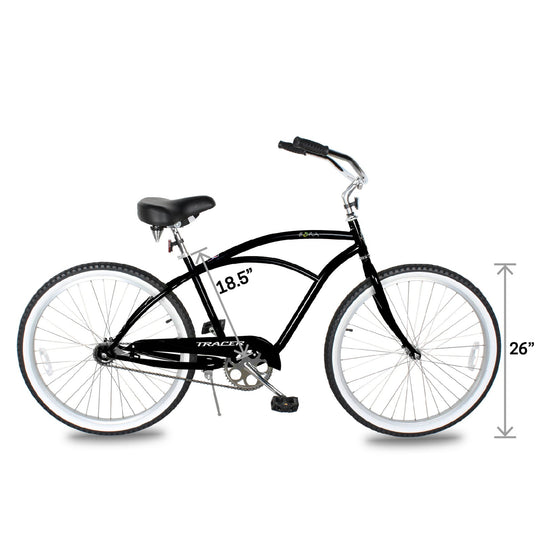 Tracer BORA 26" Beach Cruiser Bikes Single Speed