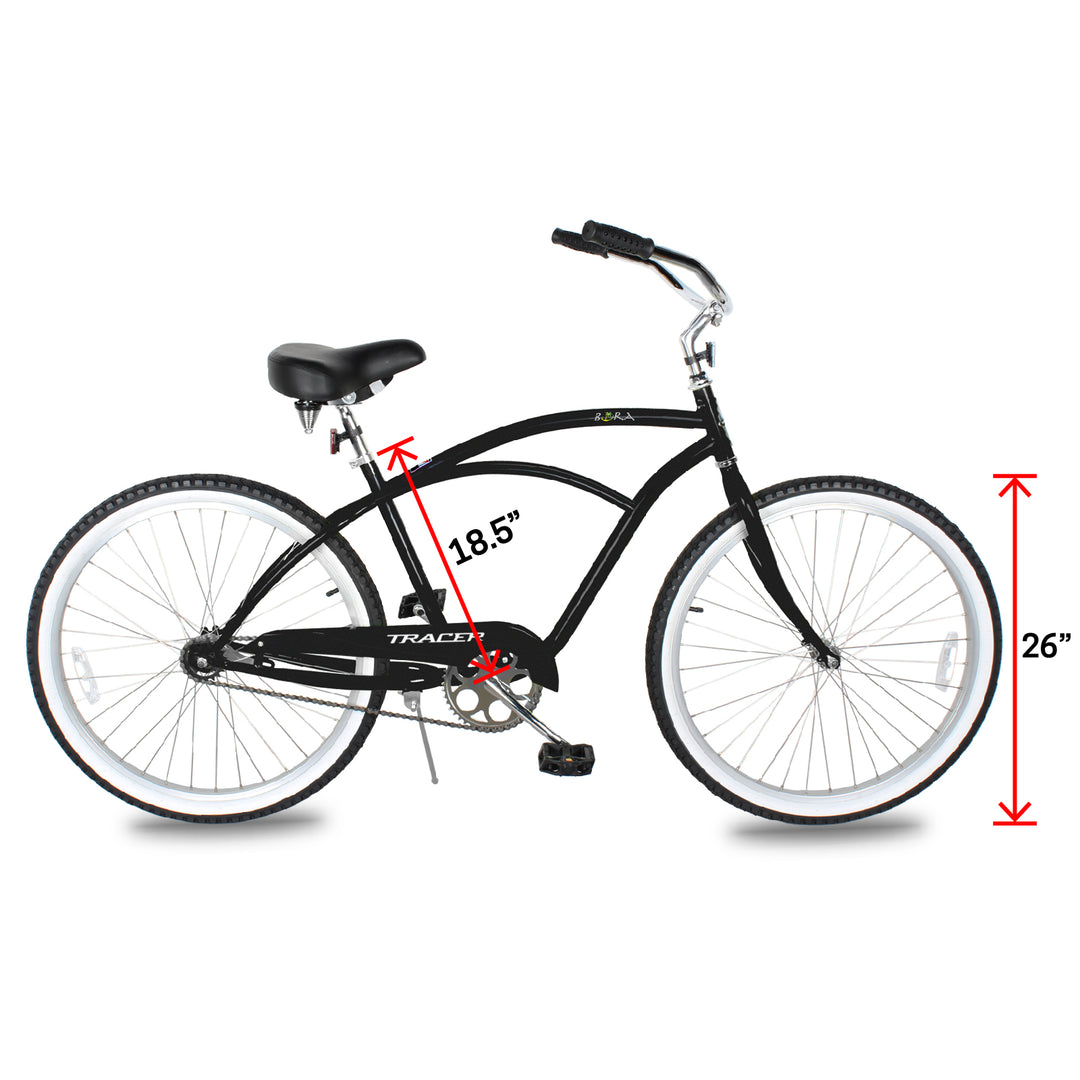 Tracer BORA 26" Beach Cruiser Bikes Single Speed