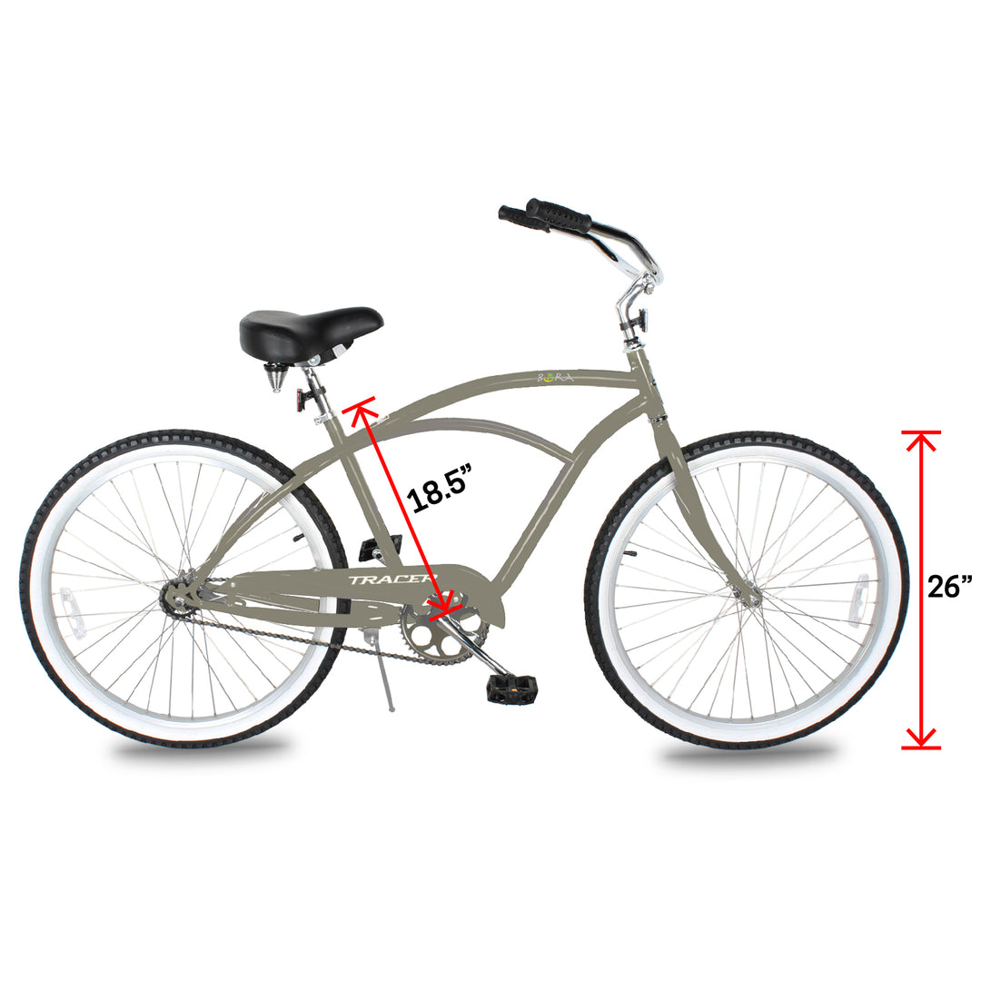 Tracer BORA 26" Beach Cruiser Bikes Single Speed