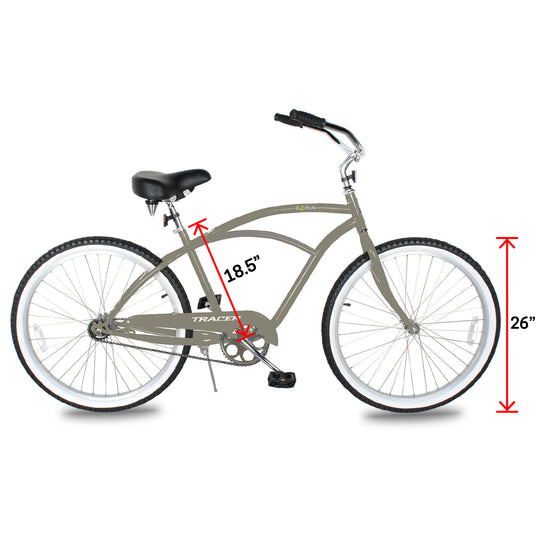 Tracer BORA 26" Beach Cruiser Bikes Single Speed