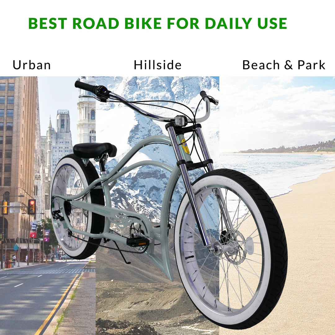 Micargi Boston 7 Stretch Beach Cruiser Bike