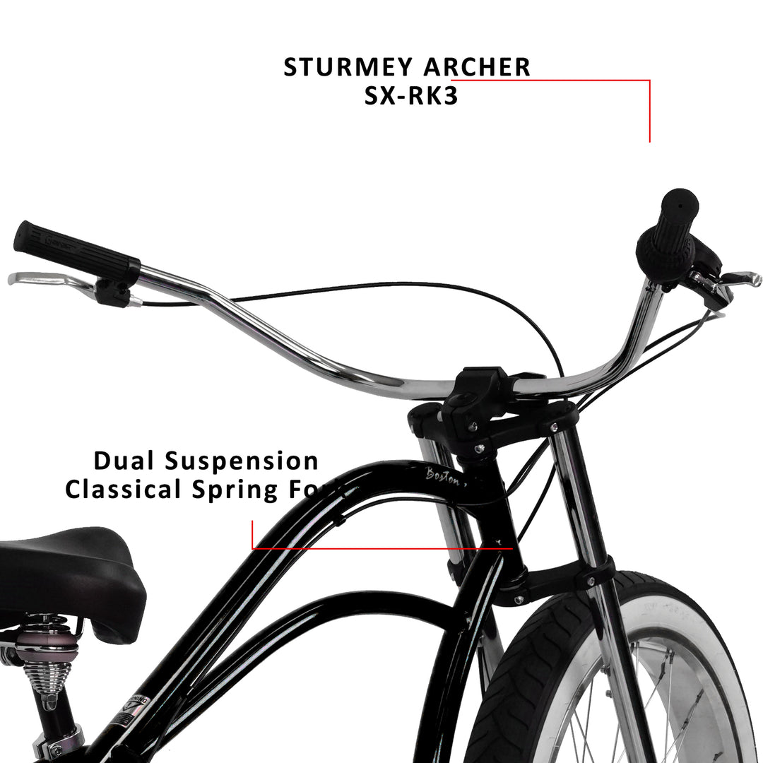 Micargi Boston 7 Stretch Beach Cruiser Bike