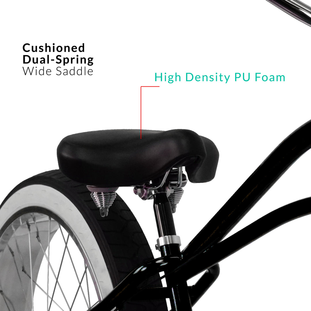 Micargi Boston 7 Stretch Beach Cruiser Bike