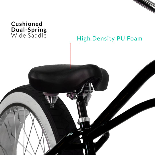 Micargi Boston 7 Stretch Beach Cruiser Bike