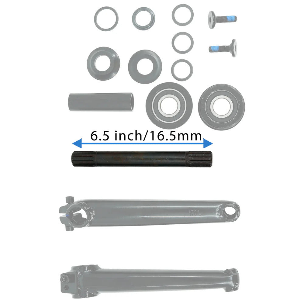 CS-UBX164-ED, Crank Set Steel 170MM USA/BB 8T Black Sale price