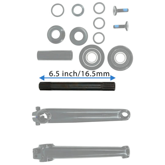 CS-UBX164-ED, Crank Set Steel 170MM USA/BB 8T Black Sale price