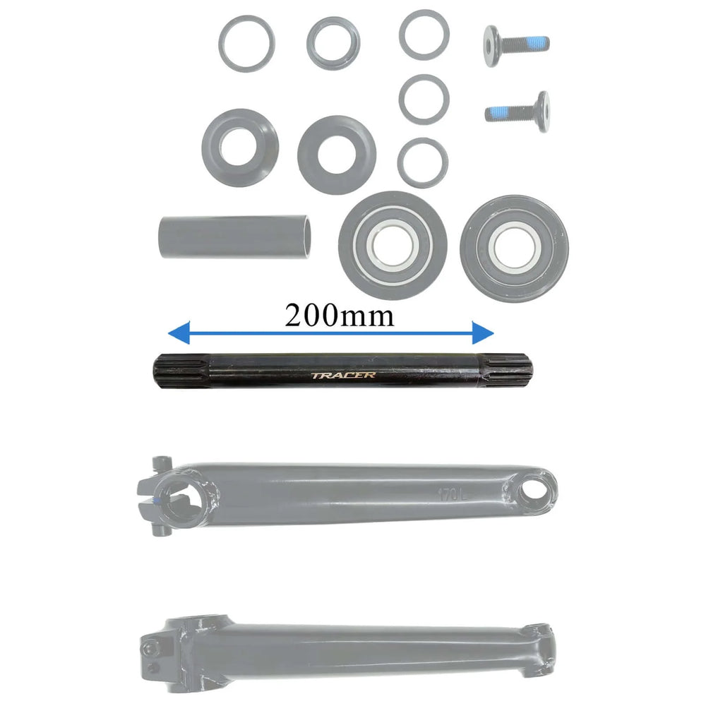 CS-UBX200 Crank Set Steel 170mm USA/bb 8T